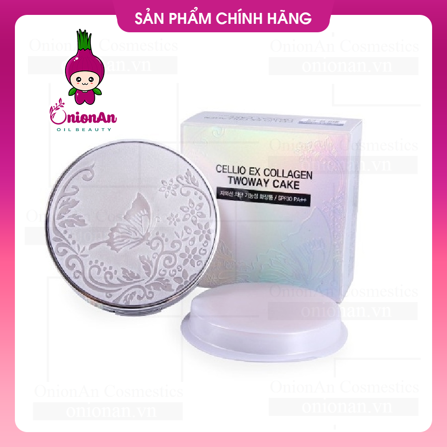 Phấn Phủ Cellio Ex Collagen Twoway Cake SPF30 PA+++